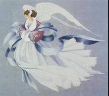 Higher Cotton Counted Cross Stitch Kit Angel of Winter Fairy Goddess 2024 - buy cheap