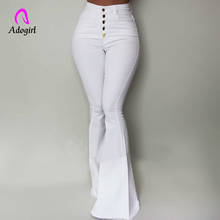 Black Elegant Office Lady High Waist Flare Hem Pants Casual Button Up Solid Minimalist Pants 2019 Spring Women Pants Trousers 2024 - buy cheap
