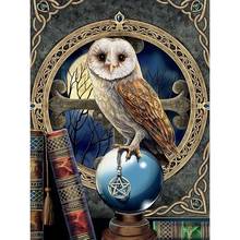 Kexinzu New Diamond Embroidery Magical Owl 2019 5d Diamond Painting Full Square Rhinestones Picture Diamond Mosaic Beadwork 2024 - buy cheap