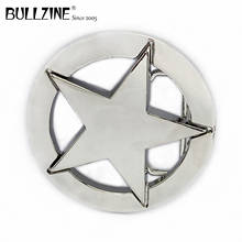 В Bullzine звезда пряжка на ремешке с серебряной отделкой FP-03335 с длительное хранение подходит для детей на возраст от 4 см Ширина ремня 2024 - купить недорого