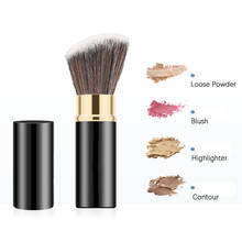 Portable Mini Foundation Makeup Brush Retractable Loose Powder Blush Brush Kabuki Brush Face Brushes Beauty Cosmetic Travel Tool 2024 - buy cheap