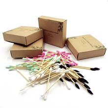 Eco Biodegradable Bamboo Cotton Swabs Compostable Wooden Ear Sticks Swabs Wood Sticks Makeup Cotton Buds 2024 - buy cheap