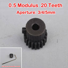 20 dientes de acero de aleación 0,5, módulo de 3mm, 4mm, 5mm, apariencia de 20 dientes, 3.175mm, eje de engranaje de Motor, engranaje de Metal para Motor de husillo DC 775 2024 - compra barato