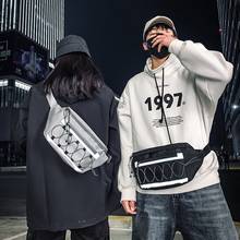 Unisex Hip Hop Waist Bag Luminous Women Belt Bag Large Capacity Street Fanny Pack Female Shoulder Crossbody Chest Bags Bum Purse 2024 - buy cheap