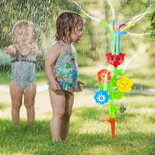 Дети разбрызгиватель цветок вода спрей игрушка лужайка разбрызгиватель для двора дети на открытом воздухе веселье летняя вода игрушка 2024 - купить недорого