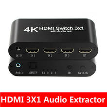 HDMI Audio Extractor Converter 5.1CH/ 2CH Audio Splitter 4k Stereo Analog HDMI to HDMI Optical SPDIF Adapter Converters 2024 - buy cheap