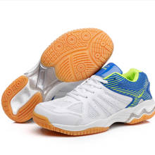 Zapatillas de tenis transpirables profesionales para hombre y mujer, zapatos deportivos con cordones, calzado atlético de entrenamiento, zapatillas antideslizantes de Bádminton 2024 - compra barato