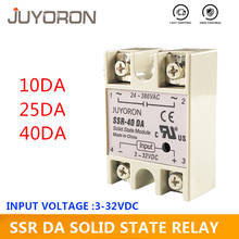 SSR-25DA 10DA 40DA Solid State Relay 25A 10A 40A Module 3-32V DC Input 24-380V AC SSR 25DA Relay For temperature controller 2023 - buy cheap