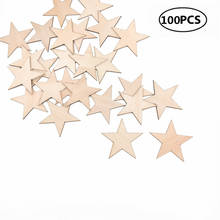 100 шт 20 мм 0,78 Дюймов Деревянная звезда, естественные необработанные деревянные звезды Вырез формы для рождественской свадебной вечеринки декор сделай сам 2024 - купить недорого