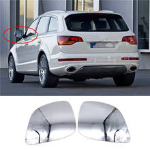 Cristal de espejo retrovisor lateral izquierdo calefactado para Audi Q5 Q7, accesorios de coche, piezas exteriores, gran angular, Hyperbola, 2012-2016, 1 par 2024 - compra barato