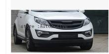 Black Primer ABS Car front bumper Mesh Grille Around Trim Racing Grills Fit For  KIA Sportage R 2011 2012 2013 2014 2024 - buy cheap