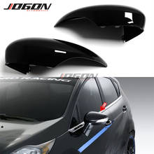 2pcs Black For Ford Fiesta MK6 VI /UK MK7 08-17 B-Max 2012-2017 ABS Car Side Rear View Mirror Cover Replacement Caps Shell Trim 2024 - buy cheap