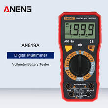 ANENG-multímetro Digital AN819A, amperímetro de voltaje CA/CC, resistencia de capacitancia, probador de batería de triodo, medidor de corriente 2024 - compra barato