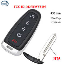 5 Buttons 433 MHz ID46 Chip Remote Start Smart Prox Key Fob Transmitter for Ford FCC: M3N5WY8609 with H75 Small Key 2024 - buy cheap