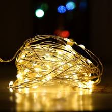 1/2/5/10M Fairy Lights Copper Wire Garland Light Waterproof LED String Lights For Christmas Wedding Party New Year Decoration 2024 - buy cheap