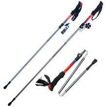 Rooxin Folding walking sticks ultralight camping hiking folding trekking poles aluminum walking stick telescopic stick 2024 - buy cheap
