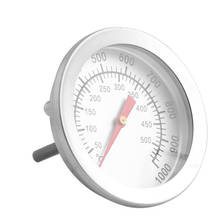 Термометр для барбекю, градусник из нержавеющей стали для гриля с двойным датчиком температуры, поворот на 500 градусов 2024 - купить недорого