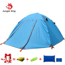 Jungle King 6 people four seasons large capacity tent waterproof and rainproof beach  family outdoor party hiking camping tent 2024 - buy cheap