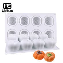 Meibum 8 Cavity Persimmon-Shaped Silicone Mold Mousse Cake Molds Pastry Baking Tools French Dessert Decorating Bakeware 2024 - buy cheap