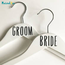 14 titles Bride/Groom Bridesmaid Wedding Hangers Set Party Sticker Decal Vinyl Stickers BA379 2024 - buy cheap