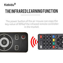 Kebidu-mando a distancia inalámbrico para caja Android TV, dispositivo con Control remoto por voz, 2,4G, IR, aprendizaje, MT3 2024 - compra barato