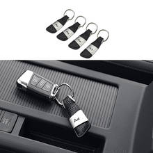 Car Logo Key Holder Leather Keyring Ring for Audi A3 8P 8V 8L A4 B5 B6 B7 B8 B9 A6 C5 C6 C7 A5 Q5 Q7 Q3 TT S line S3 S4 S5 RS5 2024 - buy cheap