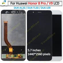 Pantalla LCD táctil de 5,7 pulgadas para Huawei Honor V9, montaje de digitalizador, 2560x1440, piezas de repuesto para Honor 8pro lcd 2024 - compra barato