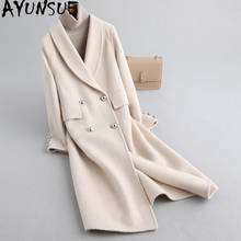 AYUNSUE 2020 Winter Jacket Women Wool Coat Female Jacket Double Side Long Woolen Coats and Jackets Women Korean Outwear MY4198 2024 - buy cheap