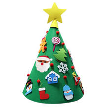 Felt Christmas Tree Craft DIY Kids Toys Gift Festival Tool Sticker Ornament Home Decoration Decorative Xmas Tree Set Party Decor 2024 - buy cheap