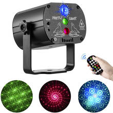 Lámpara láser estroboscópica RGB para escenario, miniluces de fiesta con 60 patrones, Control remoto, para decoración de bodas, fiestas, DJ y discotecas 2024 - compra barato