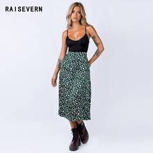 Women New Maxi Skirt Leopard Printed Elastic Waist Skirt Casual Party Wear High Waist Beach Boho Skirts Drop Shipping 2024 - buy cheap