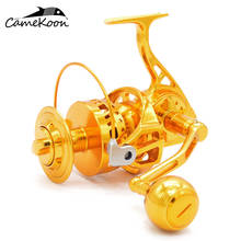 CAMEKOON Full Metal Saltwater Spinning Fishing Reel Maximum Drag 38KG Carbon Drag System Spinning Fishing Wheel 2024 - buy cheap