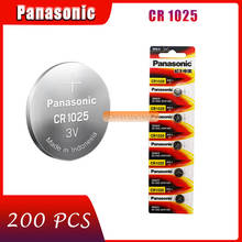 200PCS/LOT New Original Panasonic CR1025 CR 1025 3V Lithium Button Battery Coin Cell Batteries 2024 - buy cheap