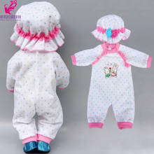 Для 18-дюймовой куклы ткань для 18 "43 см для ухода за ребенком для мам, Bebe Reborn кукольная одежда для куклы, аксессуары для маленьких девочек кукла одежда подарки 2024 - купить недорого