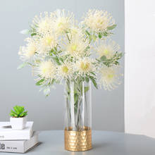 3 Heads Leucospermum Artificial Flowers for Wedding Decoration Flores Artificiales Plastic Fake Flower Plant Fleur Artificielle 2024 - buy cheap