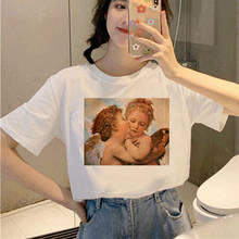 Camiseta feminina com estética do baby grunge, camiseta engraçada e gráfica ulzzang, hip hop, roupa feminina de rua 2024 - compre barato