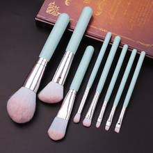 New Arrival Makeup Brushes Set Blue Wood Handle Women Foundation Makeup Brush Beauty Tools for Lip Eye Liner brochas maquillaje 2024 - buy cheap