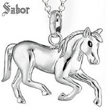 silver color Horse Chokers Necklaces & Pendants Fashion Jewelry Pendant Necklace Gift for Women Men thomas jewellery 2024 - buy cheap