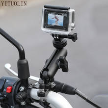 For HONDA BIZ 125 CUB DOMINATOR VARADERO 1000 CBR1100XX Motorcycle Bike Camera Holder Handlebar Mirror Mount Bracket 2024 - buy cheap