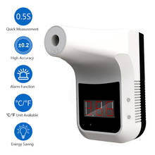 K3 parede-montado termômetro sem contato digital infravermelho termômetro automático testa febre alarme escritório loja scho 2024 - compre barato