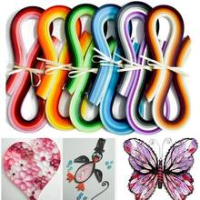 100pcs Stripes Quilling Origami Paper DIY Tool Hanmade Gift Create Decoration Pressure Relief Gift Gradient Color Craft Paper 2024 - buy cheap