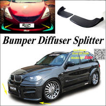 Car Splitter Diffuser Bumper Canard Lip For BMW X5 Tuning Body Kit / Car Front Deflector Flap Fin Chin Reduce Body 2024 - buy cheap