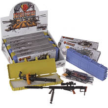 Conjunto de 8 caixas de plástico, montadas, modelo de arma de plástico,, mg42, m16a1, submáquina de rifle, brinquedos clássicos, caixa de plástico 2024 - compre barato