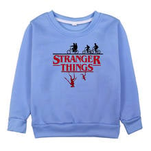 Stranger Things Girls Sweatshirts Autumn Clothes Casual Cotton Baby Boy Girl Hoodies Baby Long Sleeve Tops for Teenagers T Shirt 2024 - buy cheap