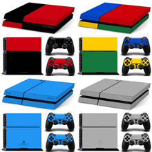 For PS4 Console Vinyl Skin Sticker Controle for Playstation Cover skin 4 + 2 Controllers Gamepad Decal skin sticker 2024 - buy cheap