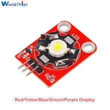 diymore 3W High Power White Red Yellow Blue Green Purple LED Module with PCB Chassis for Arduino STM32 AVR 2024 - buy cheap