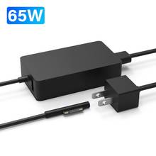 Cargador para Microsoft surface book pro 3/4/5/6, fuente de alimentación, adaptador de 65w, 15V, 4A, tableta, portátil, PC, carga rápida, enchufe europeo y estadounidense 2024 - compra barato