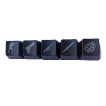 5Pcs OEM R4 Profile ABS Backlit Keycap Gaming Keycaps Key Button CS GO Keycap Dropship 2024 - buy cheap