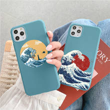 The Big Wave of kanagawa Cover for Huawei P30 P20 P40 Lite P30 P20 Pro Honor 10 Lite 10i 9X 8A with hole Y7 P Smart 2019 Z Cover 2024 - buy cheap