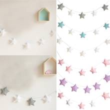 Nordic 5Pcs Cute Stars Hanging Decorations Ornaments Banner Bunting Party Kid Bed Room Home Decor 2024 - buy cheap